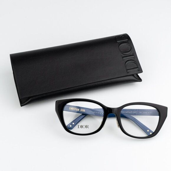 NEW Dior LAPARISIENNEDIORO S4F 1000  Black Blue Women Eyeglasses - Picture 3 of 11